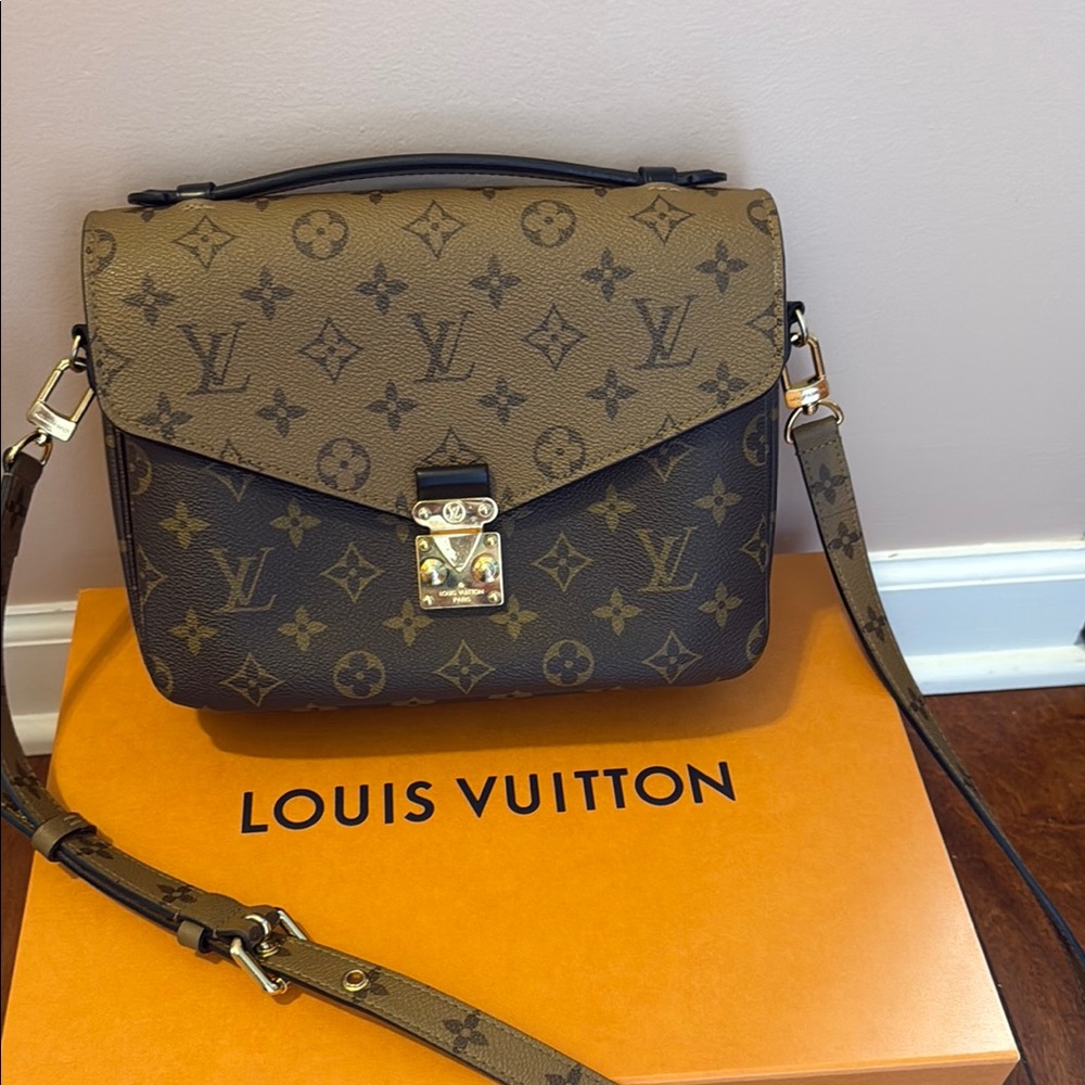 Louis Vuitton Tan and Brown Monogram Crossbody Bag